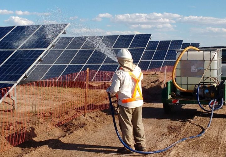 limpieza panel solar