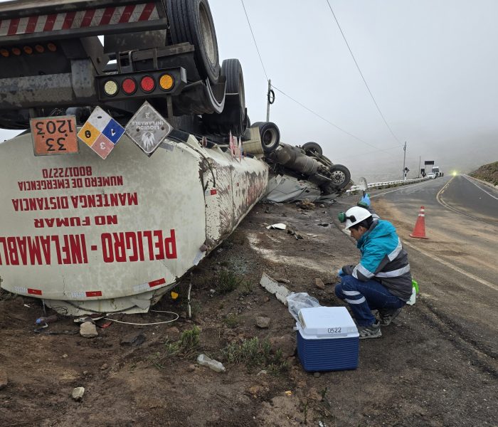 Anuncian capacitaciones por la decena de volcaduras de camiones cisterna en Moquegua